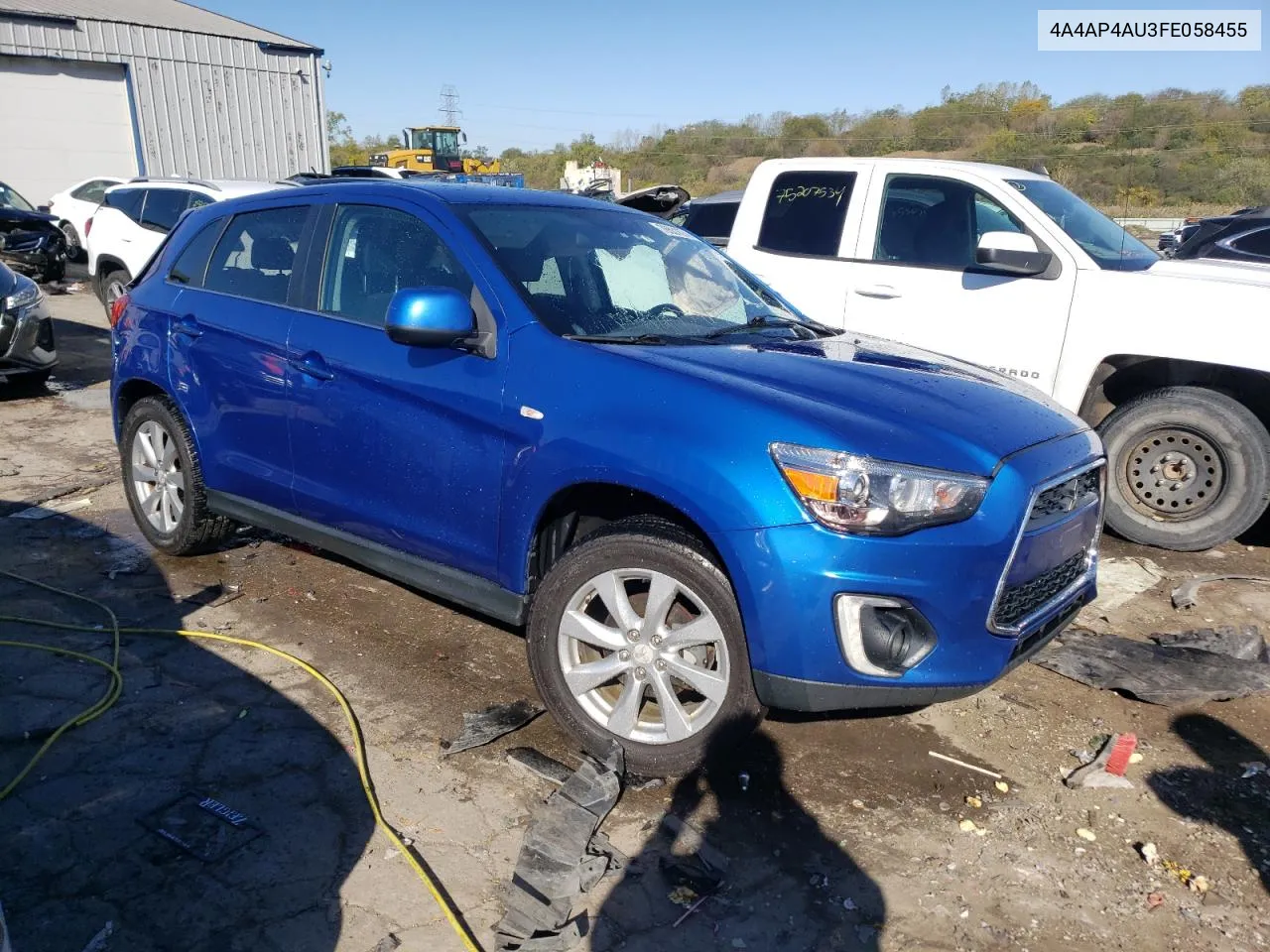 2015 Mitsubishi Outlander Sport Se VIN: 4A4AP4AU3FE058455 Lot: 76531674