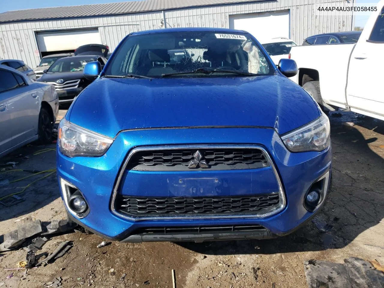 2015 Mitsubishi Outlander Sport Se VIN: 4A4AP4AU3FE058455 Lot: 76531674