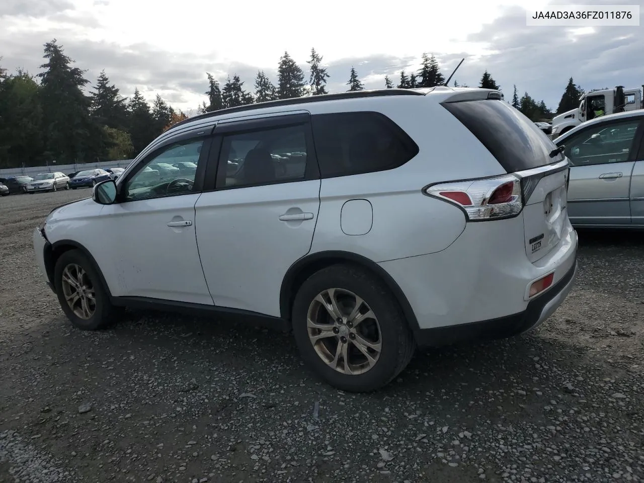 2015 Mitsubishi Outlander Se VIN: JA4AD3A36FZ011876 Lot: 76868844