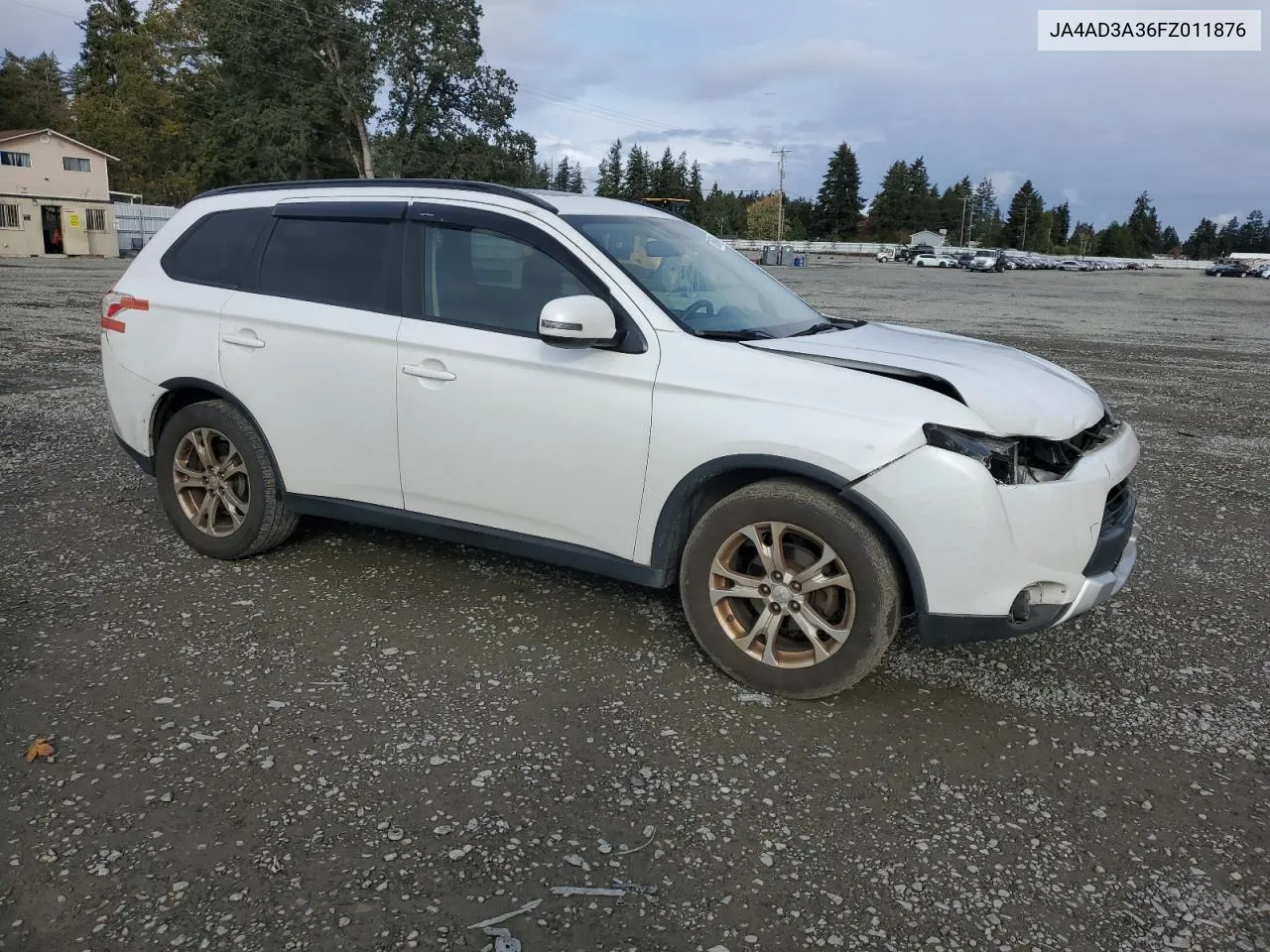 2015 Mitsubishi Outlander Se VIN: JA4AD3A36FZ011876 Lot: 76868844