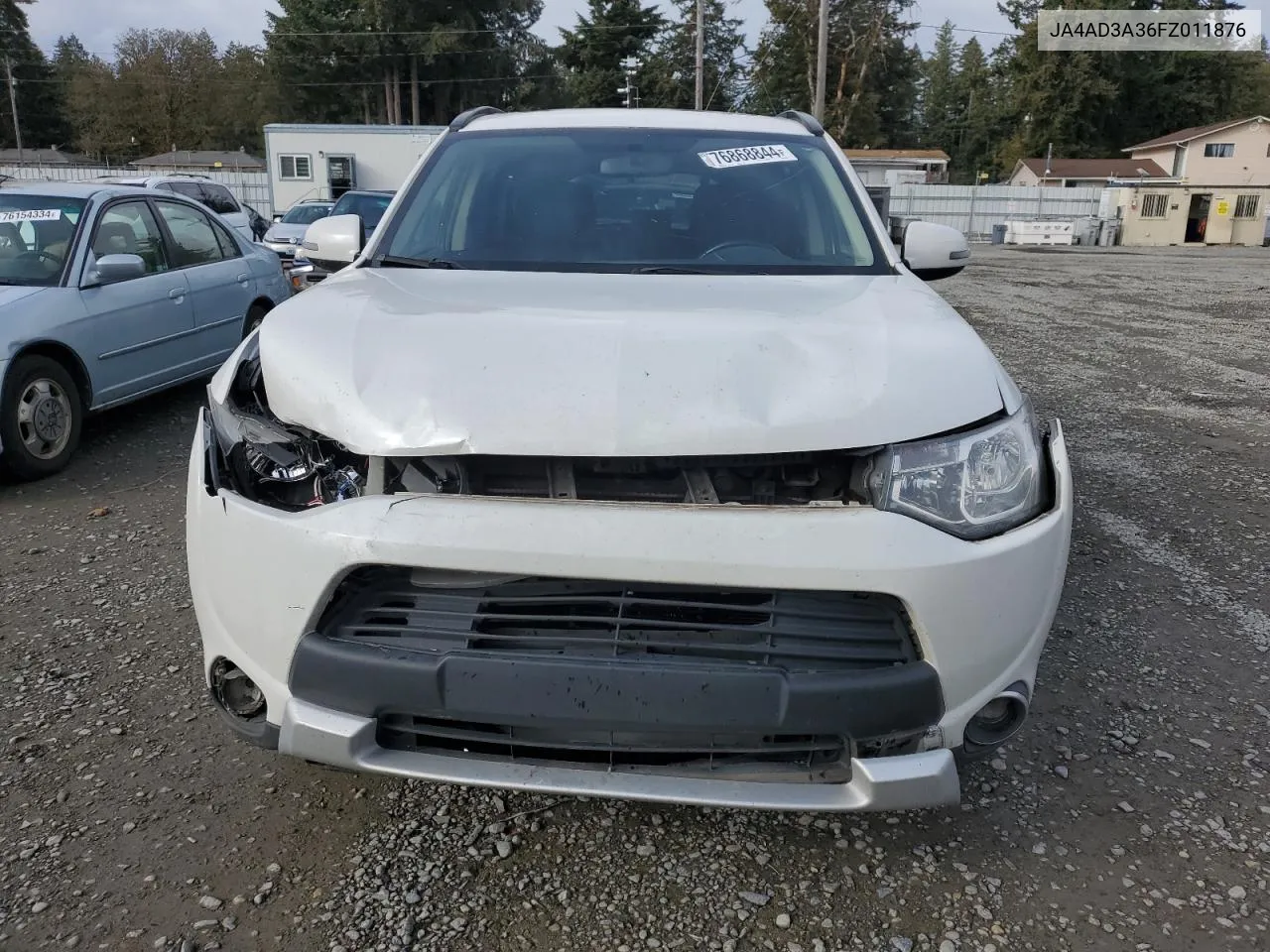 2015 Mitsubishi Outlander Se VIN: JA4AD3A36FZ011876 Lot: 76868844