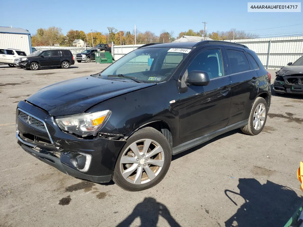 2015 Mitsubishi Outlander Sport Se VIN: 4A4AR4AU4FE014717 Lot: 77077044