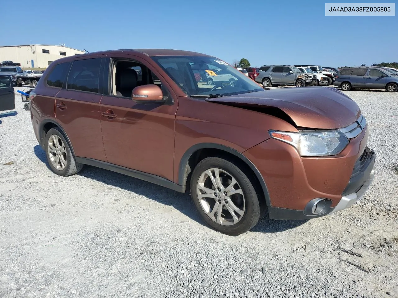 2015 Mitsubishi Outlander Se VIN: JA4AD3A38FZ005805 Lot: 77448624