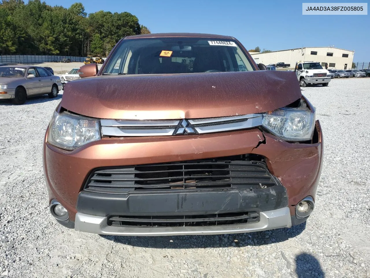 2015 Mitsubishi Outlander Se VIN: JA4AD3A38FZ005805 Lot: 77448624