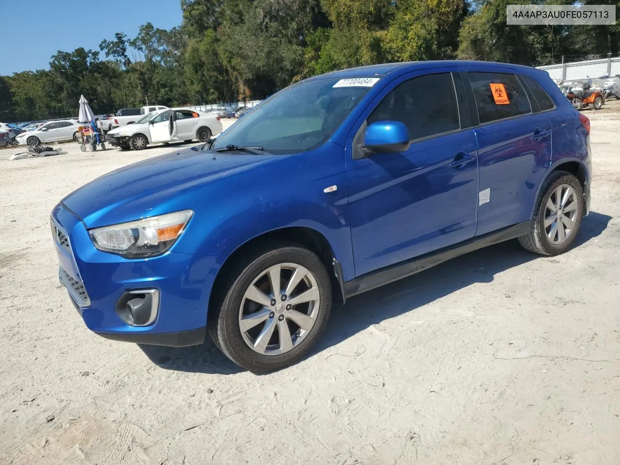 2015 Mitsubishi Outlander Sport Es VIN: 4A4AP3AU0FE057113 Lot: 77700484