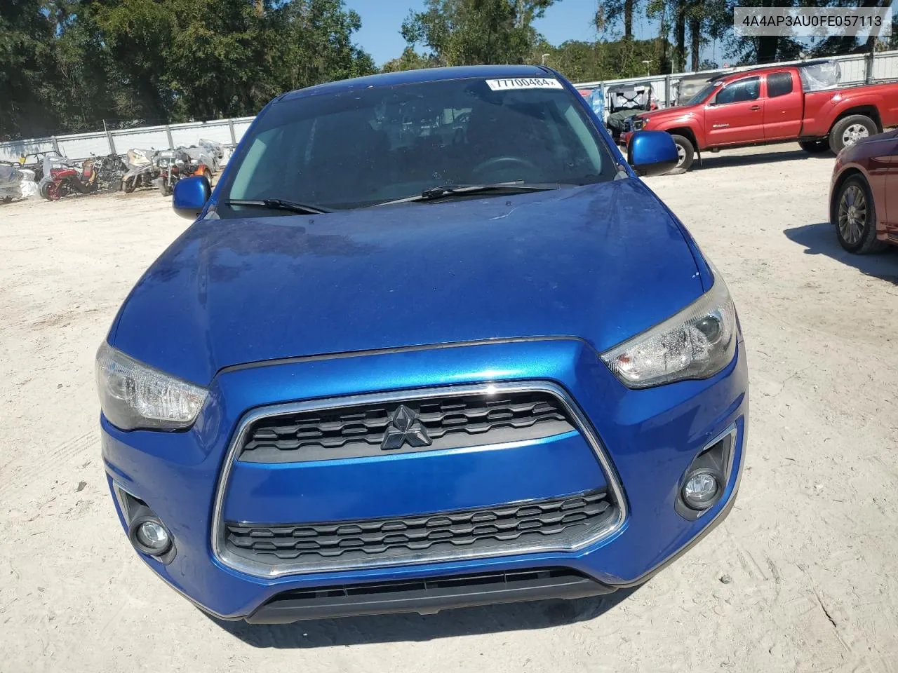 2015 Mitsubishi Outlander Sport Es VIN: 4A4AP3AU0FE057113 Lot: 77700484