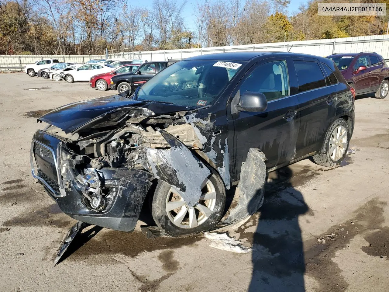 2015 Mitsubishi Outlander Sport Se VIN: 4A4AR4AU2FE018166 Lot: 77749854