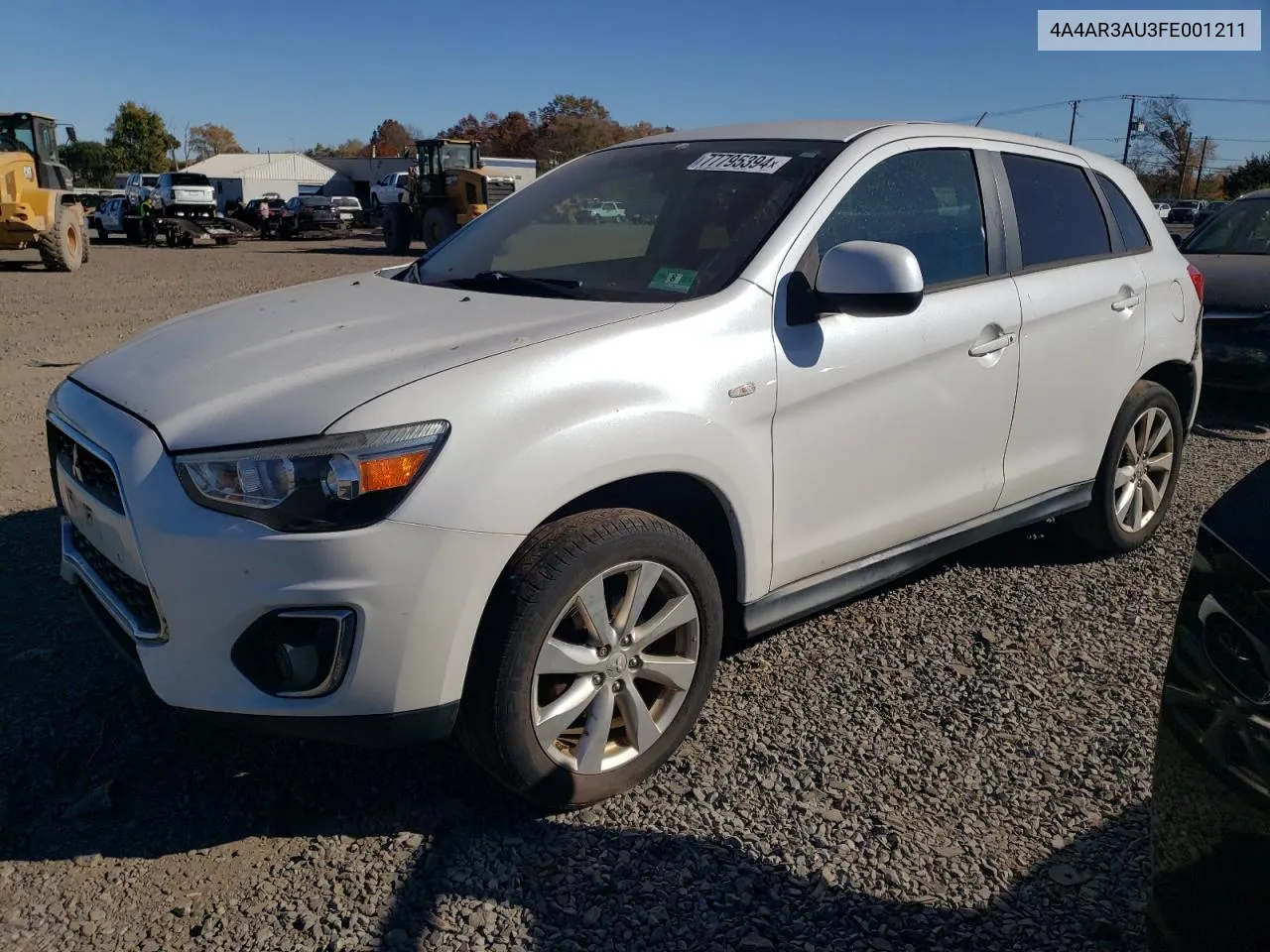 2015 Mitsubishi Outlander Sport Es VIN: 4A4AR3AU3FE001211 Lot: 77795394