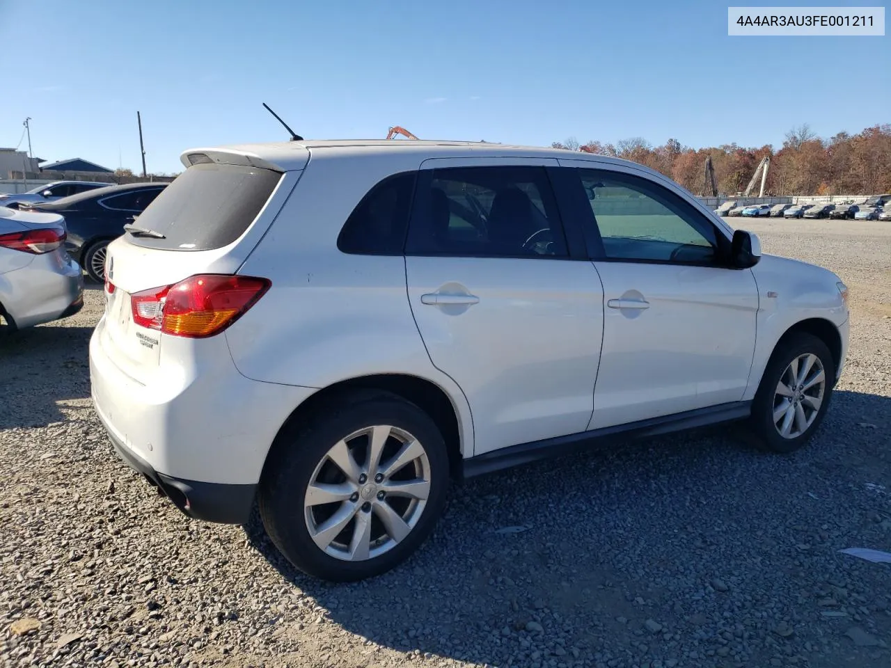 2015 Mitsubishi Outlander Sport Es VIN: 4A4AR3AU3FE001211 Lot: 77795394