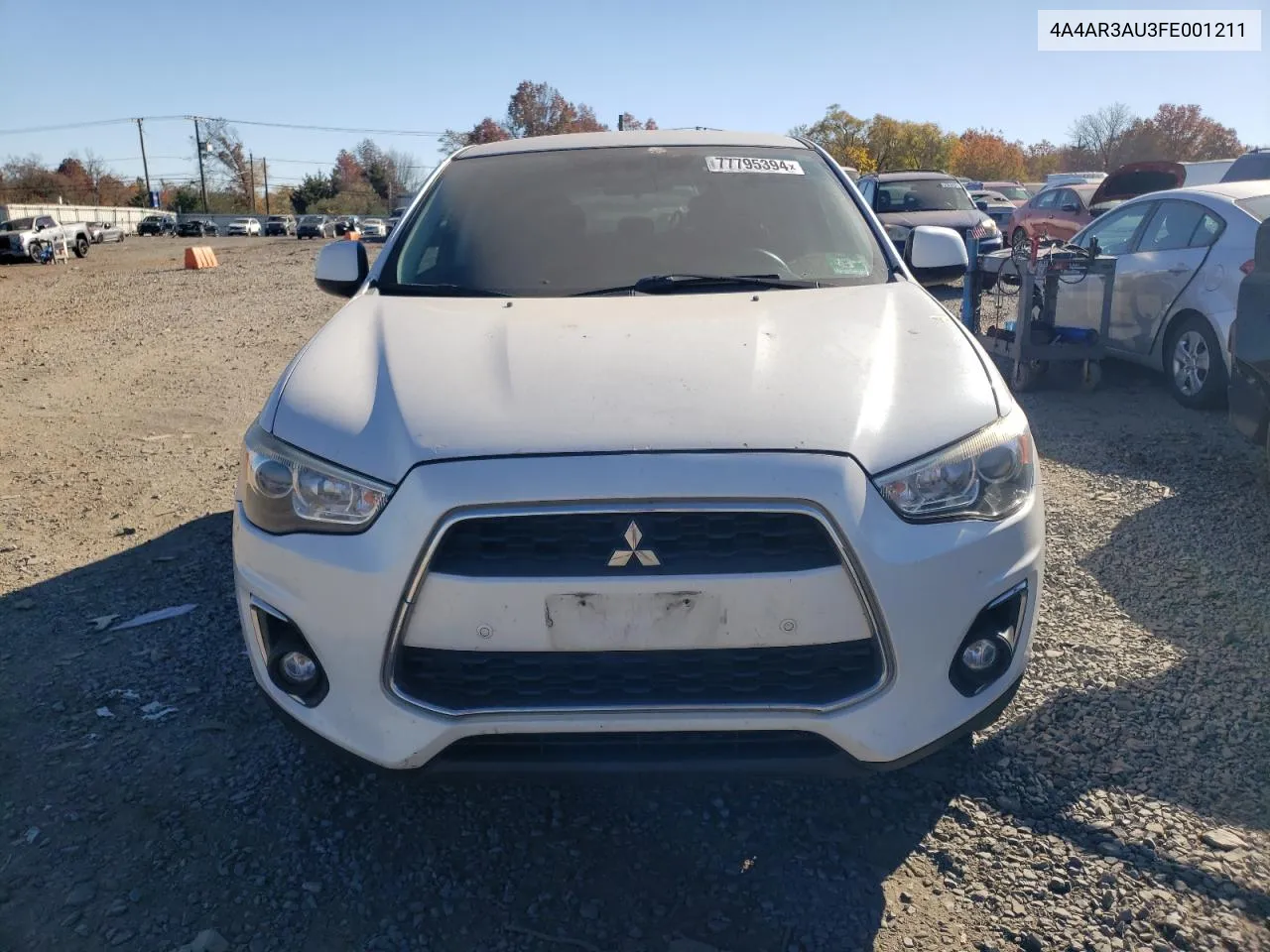 2015 Mitsubishi Outlander Sport Es VIN: 4A4AR3AU3FE001211 Lot: 77795394