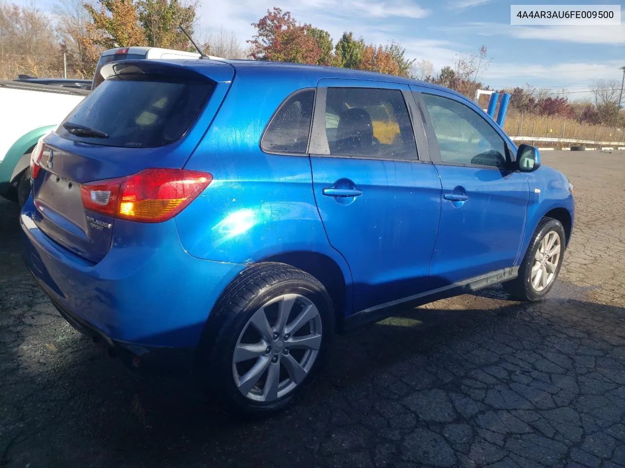 2015 Mitsubishi Outlander Sport Es VIN: 4A4AR3AU6FE009500 Lot: 78059344