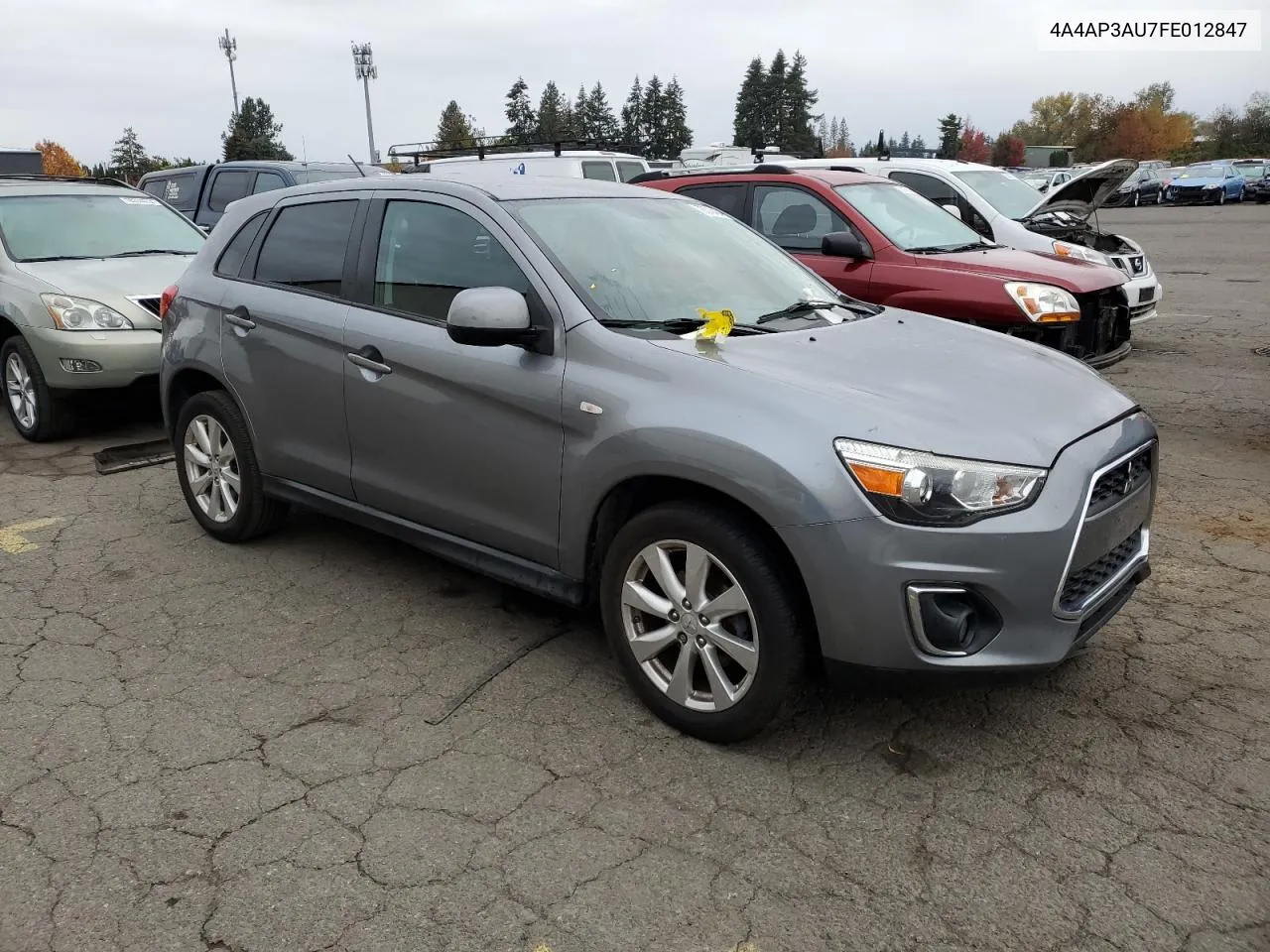 2015 Mitsubishi Outlander Sport Es VIN: 4A4AP3AU7FE012847 Lot: 78343434