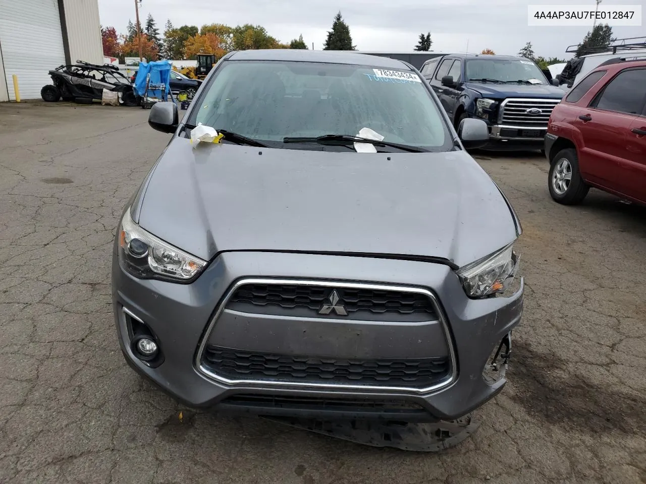 2015 Mitsubishi Outlander Sport Es VIN: 4A4AP3AU7FE012847 Lot: 78343434