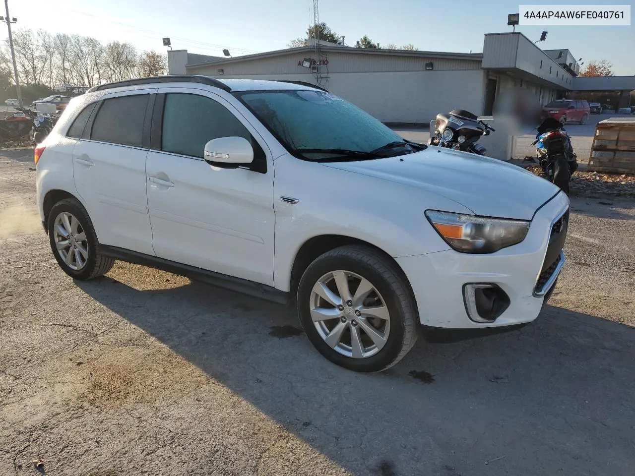 2015 Mitsubishi Outlander Sport Se VIN: 4A4AP4AW6FE040761 Lot: 78376734