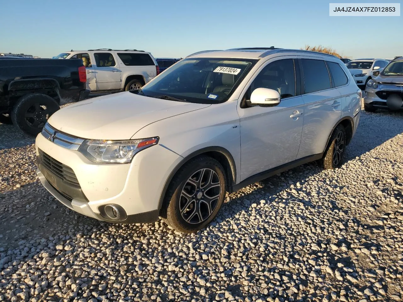 2015 Mitsubishi Outlander Gt VIN: JA4JZ4AX7FZ012853 Lot: 79137024