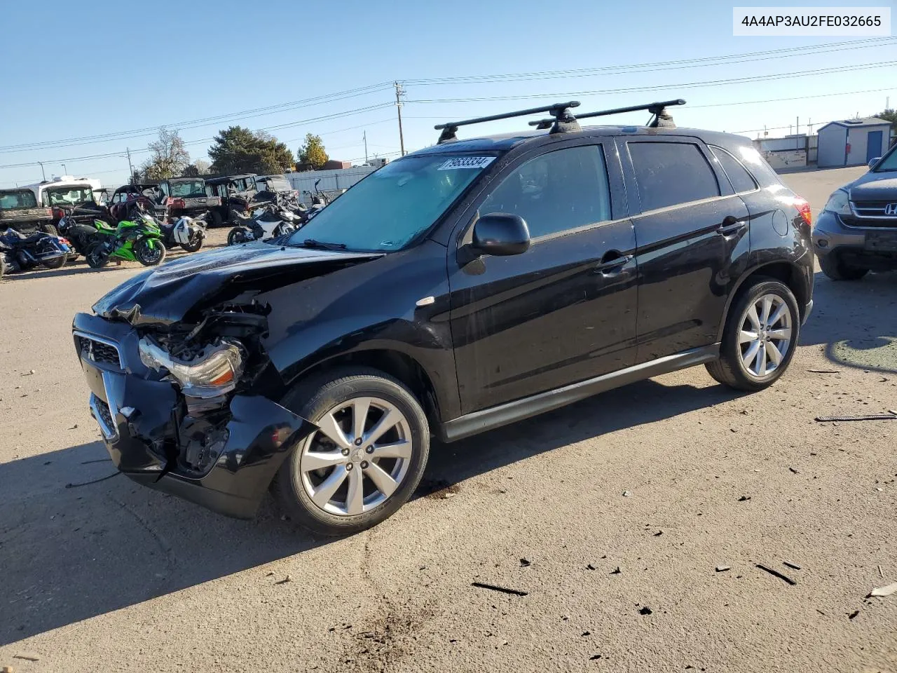 2015 Mitsubishi Outlander Sport Es VIN: 4A4AP3AU2FE032665 Lot: 79633334