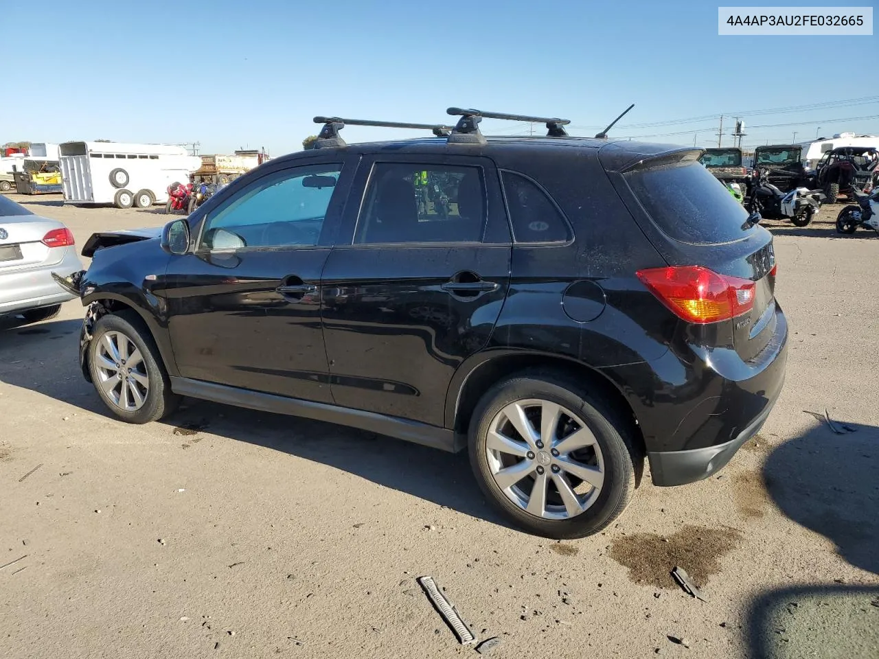 2015 Mitsubishi Outlander Sport Es VIN: 4A4AP3AU2FE032665 Lot: 79633334