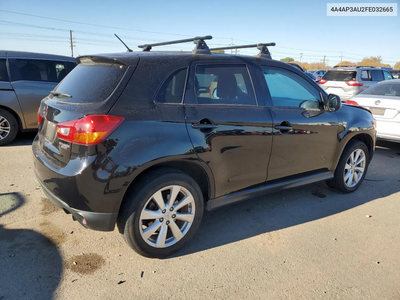 2015 Mitsubishi Outlander Sport Es VIN: 4A4AP3AU2FE032665 Lot: 79633334