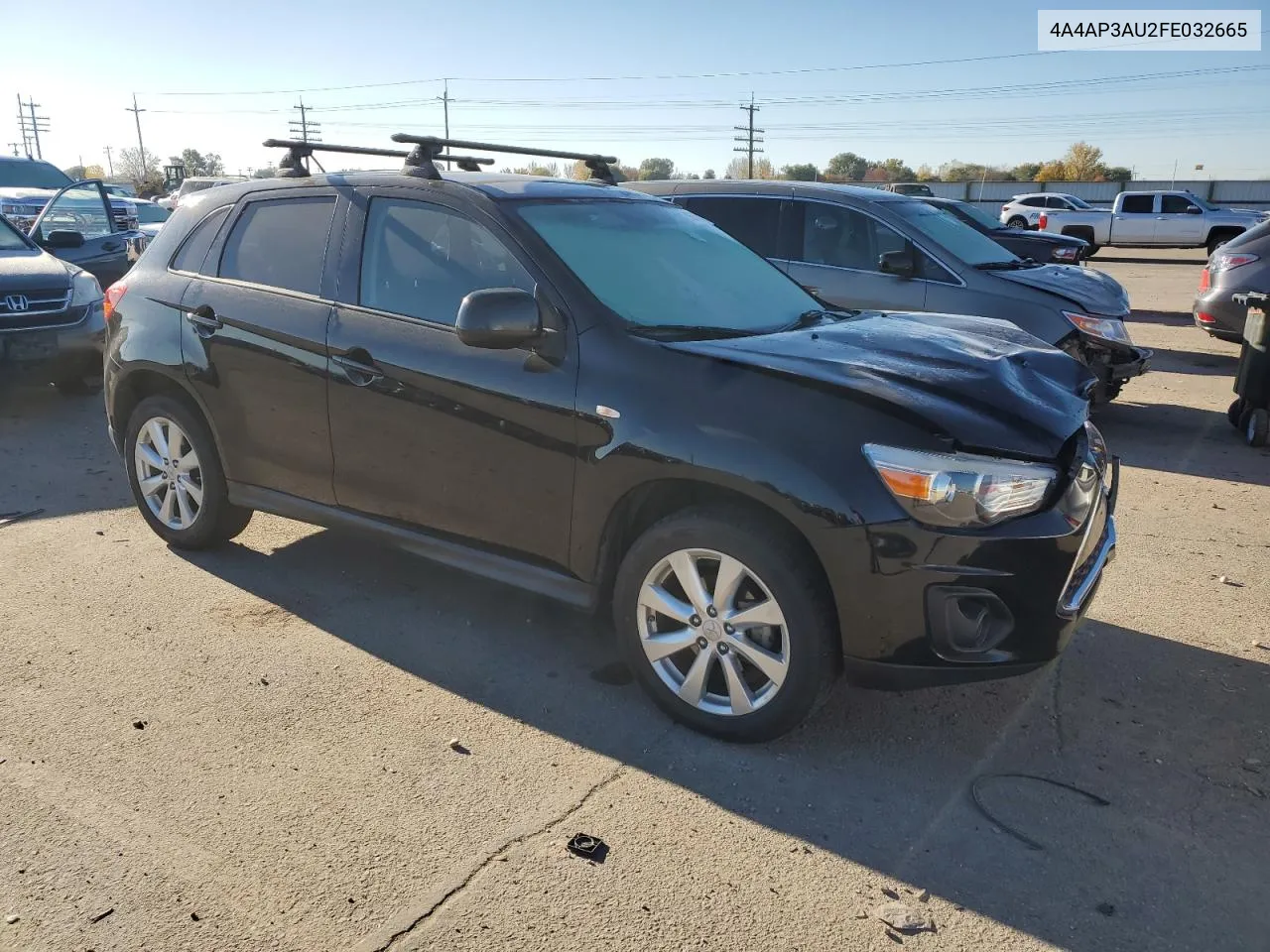 2015 Mitsubishi Outlander Sport Es VIN: 4A4AP3AU2FE032665 Lot: 79633334