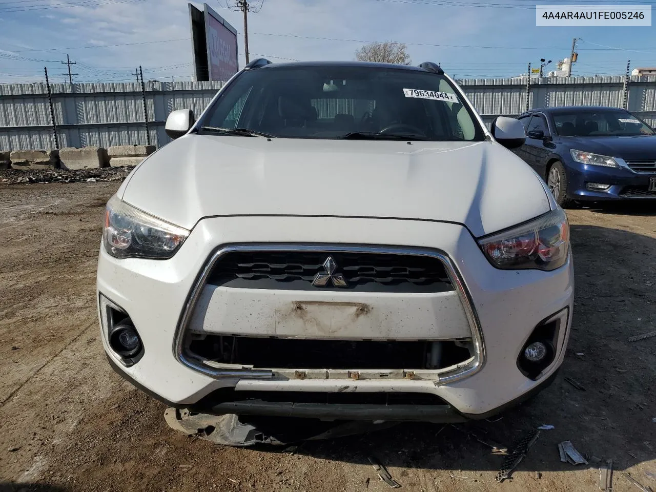 2015 Mitsubishi Outlander Sport Se VIN: 4A4AR4AU1FE005246 Lot: 79634044