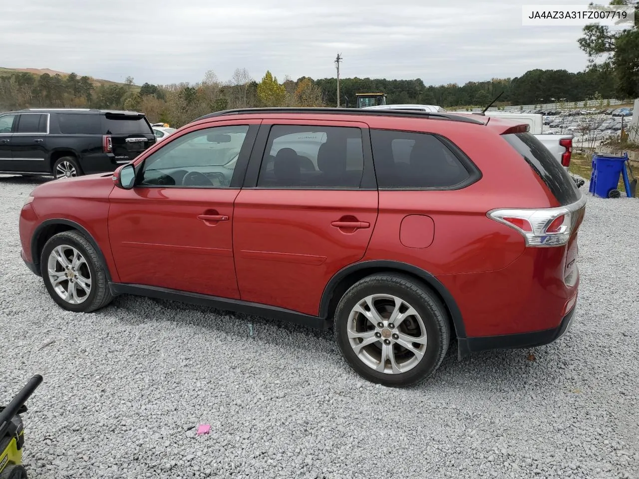 2015 Mitsubishi Outlander Se VIN: JA4AZ3A31FZ007719 Lot: 80572114