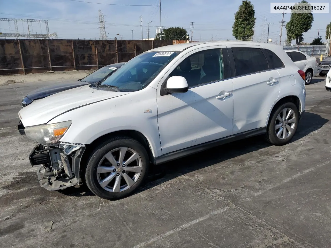 2015 Mitsubishi Outlander Sport Se VIN: 4A4AP4AU3FE016027 Lot: 81638914