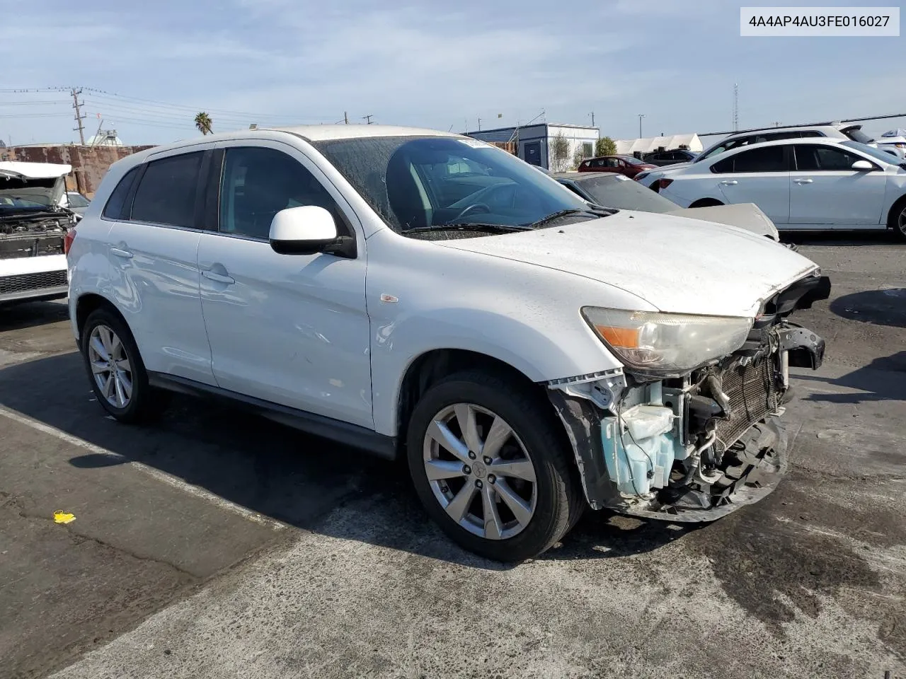 2015 Mitsubishi Outlander Sport Se VIN: 4A4AP4AU3FE016027 Lot: 81638914