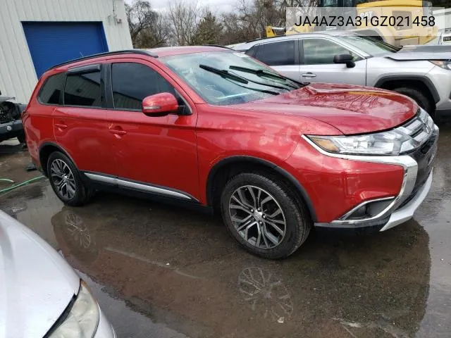 JA4AZ3A31GZ021458 2016 Mitsubishi Outlander Se