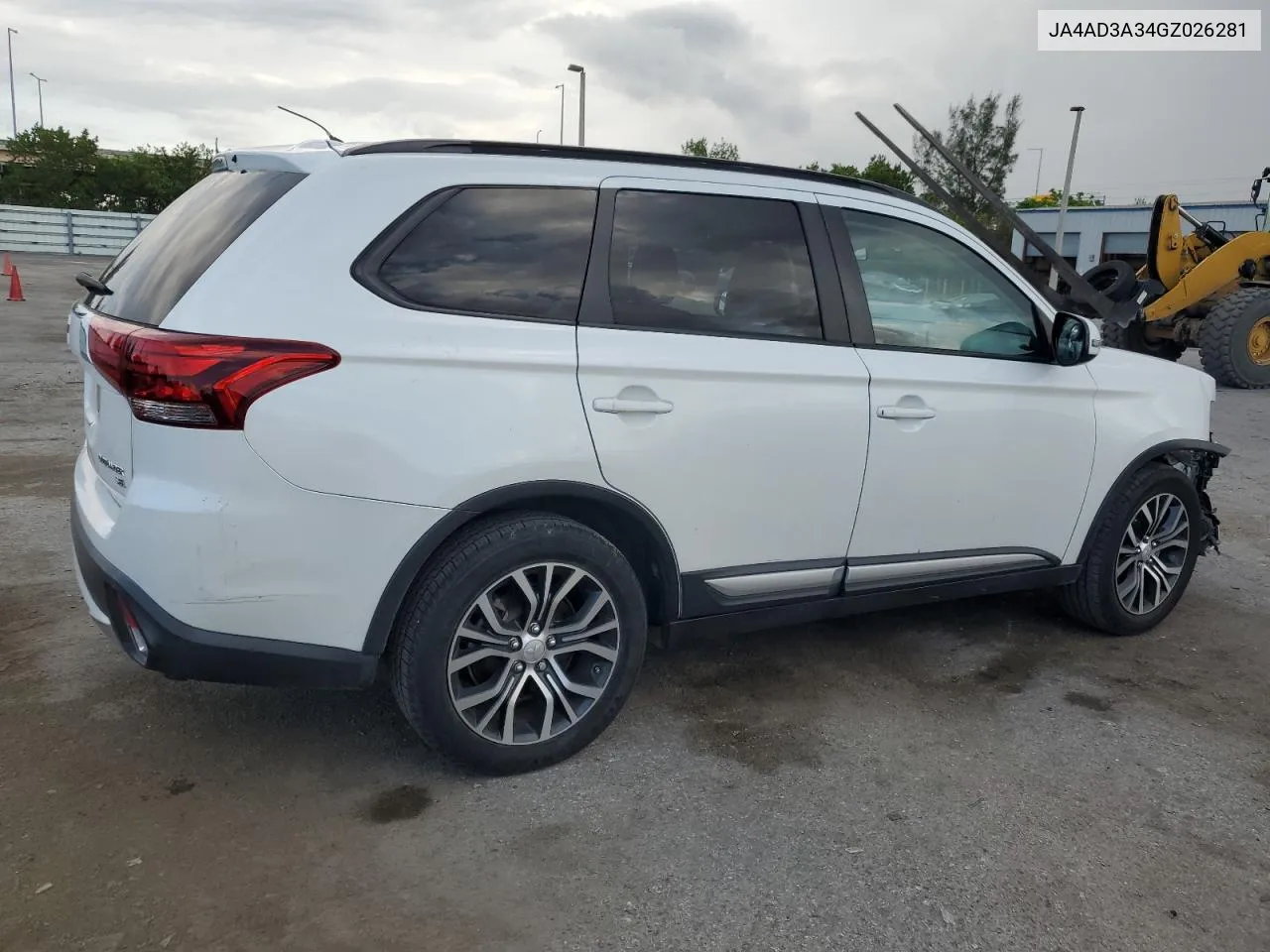 2016 Mitsubishi Outlander Se VIN: JA4AD3A34GZ026281 Lot: 56218144