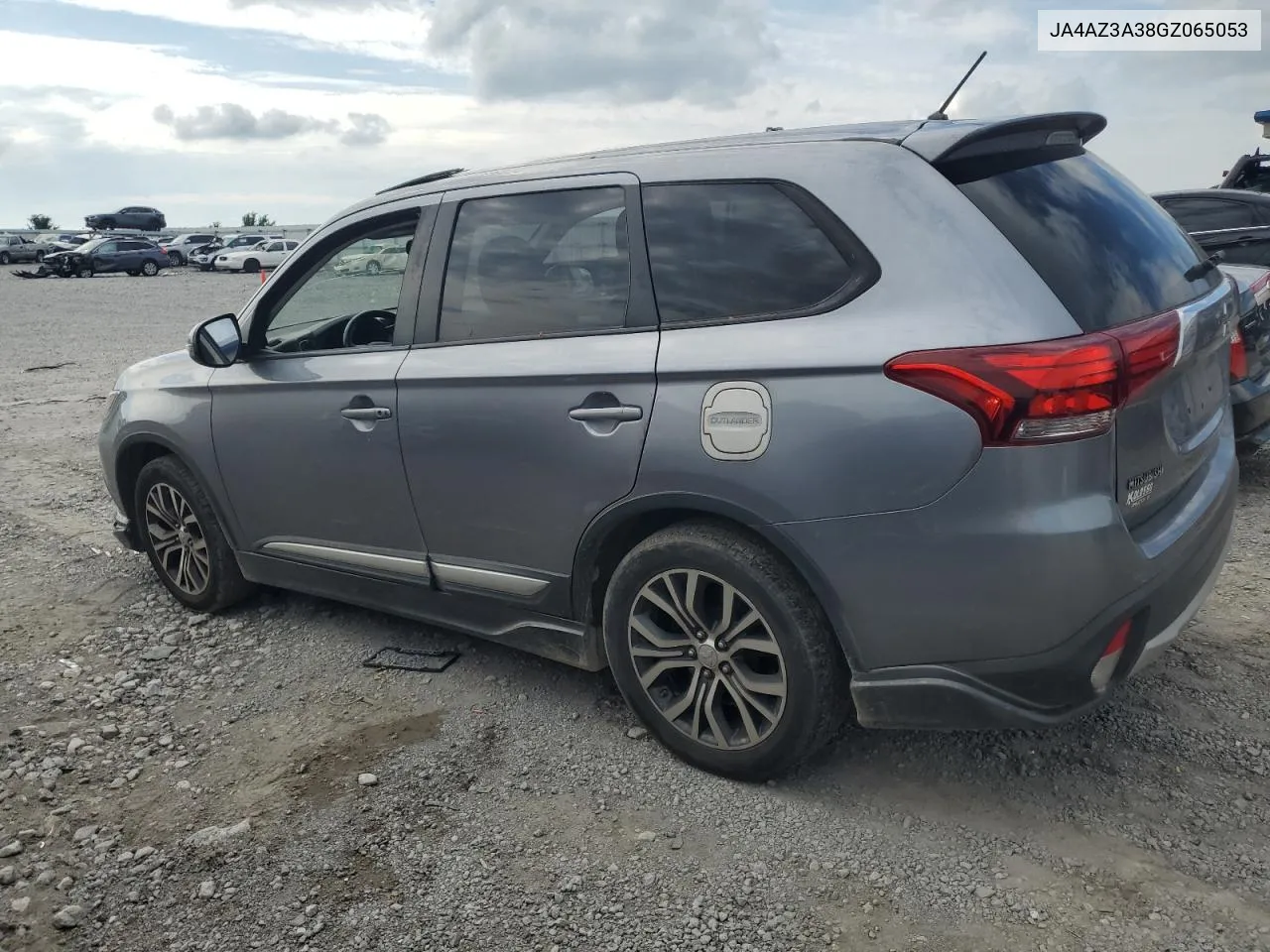 2016 Mitsubishi Outlander Se VIN: JA4AZ3A38GZ065053 Lot: 57614674