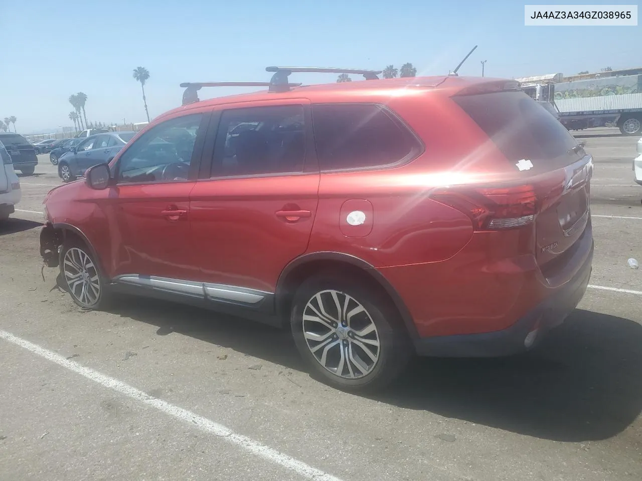 2016 Mitsubishi Outlander Se VIN: JA4AZ3A34GZ038965 Lot: 59128164