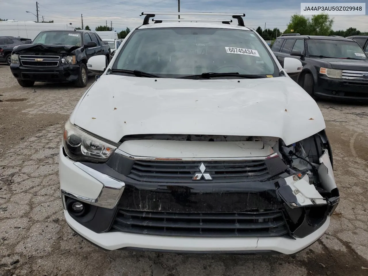 2016 Mitsubishi Outlander Sport Es VIN: JA4AP3AU5GZ029948 Lot: 60745434