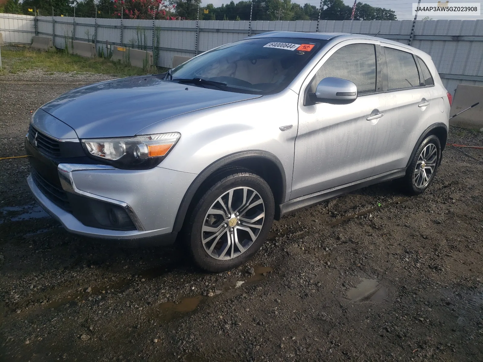 2016 Mitsubishi Outlander Sport Es VIN: JA4AP3AW5GZ023908 Lot: 64000844