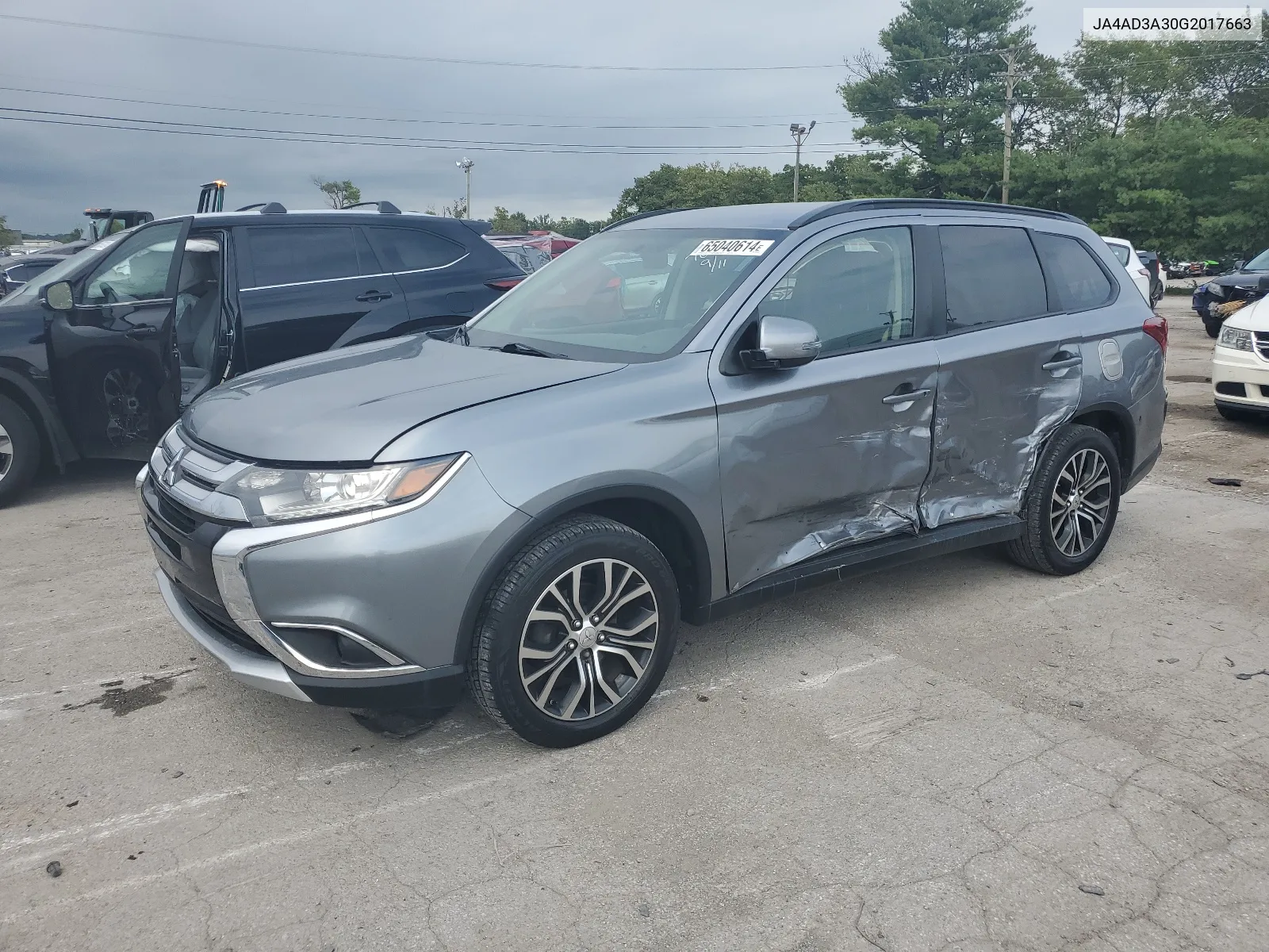 2016 Mitsubishi Outlander VIN: JA4AD3A30G2017663 Lot: 65040614