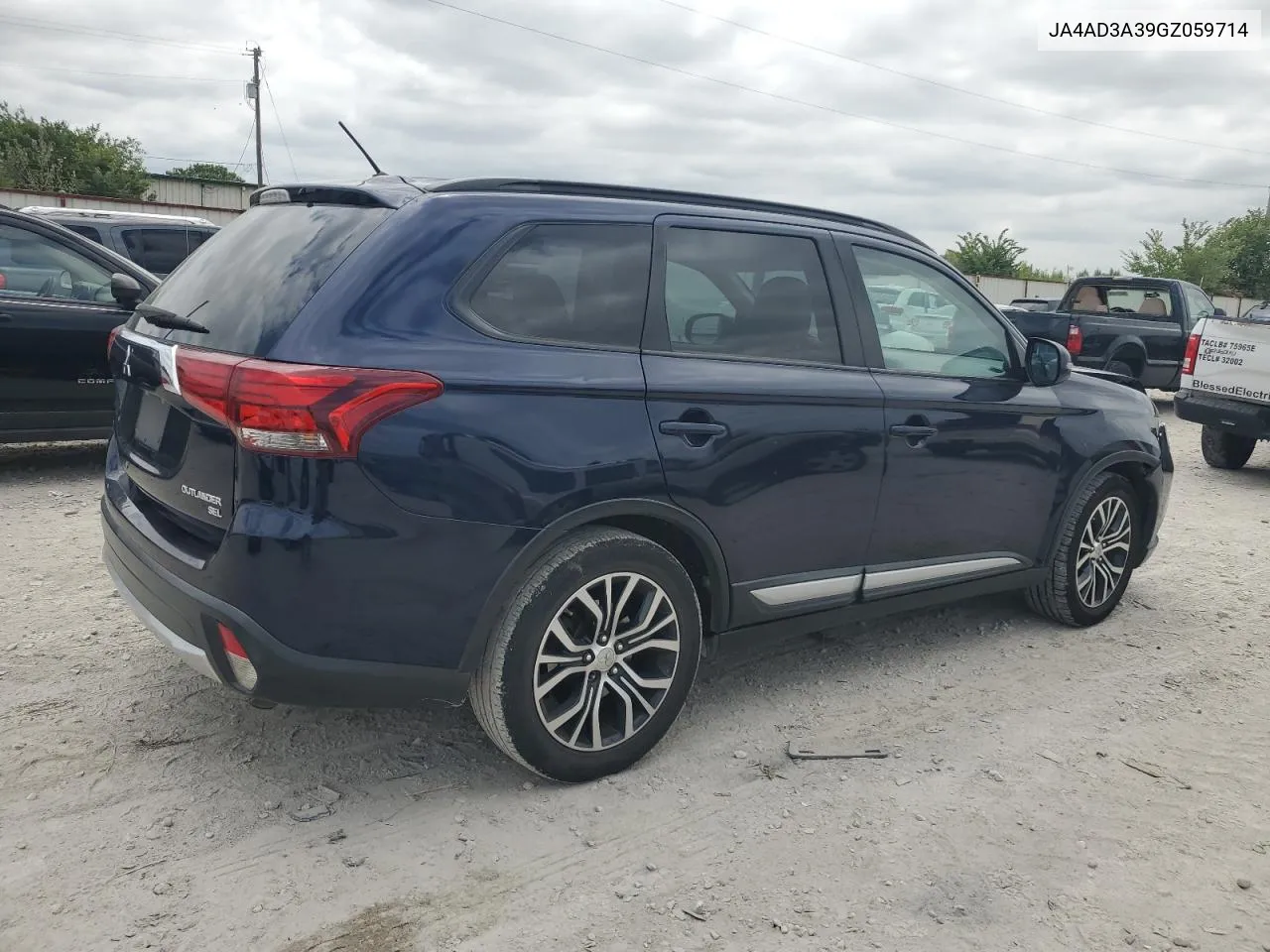 2016 Mitsubishi Outlander Se VIN: JA4AD3A39GZ059714 Lot: 65050454