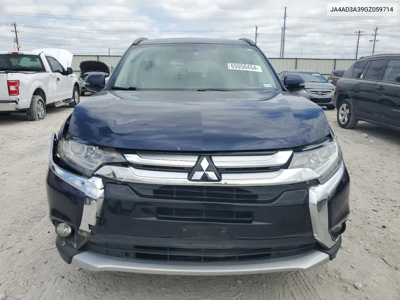 2016 Mitsubishi Outlander Se VIN: JA4AD3A39GZ059714 Lot: 65050454