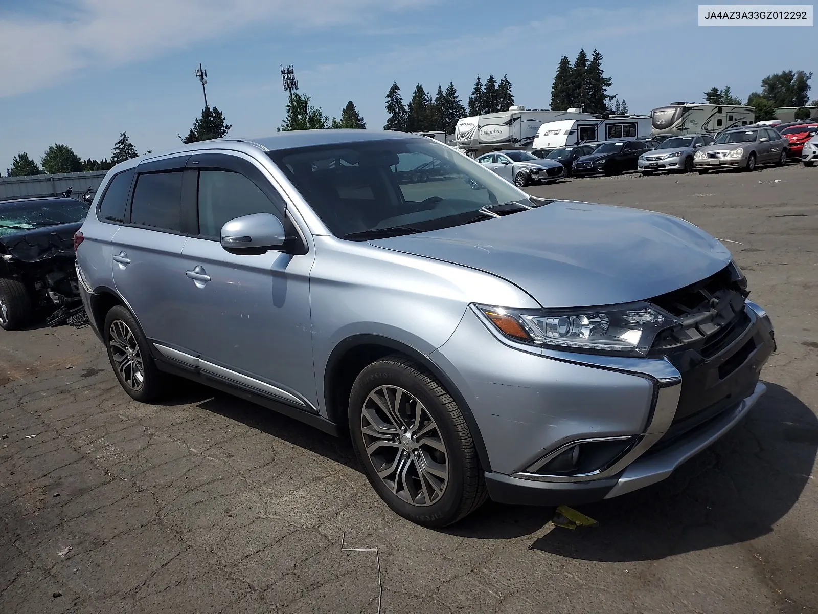 2016 Mitsubishi Outlander Se VIN: JA4AZ3A33GZ012292 Lot: 65492104