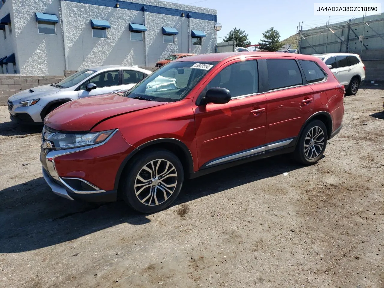 2016 Mitsubishi Outlander Es VIN: JA4AD2A38GZ018890 Lot: 65840864