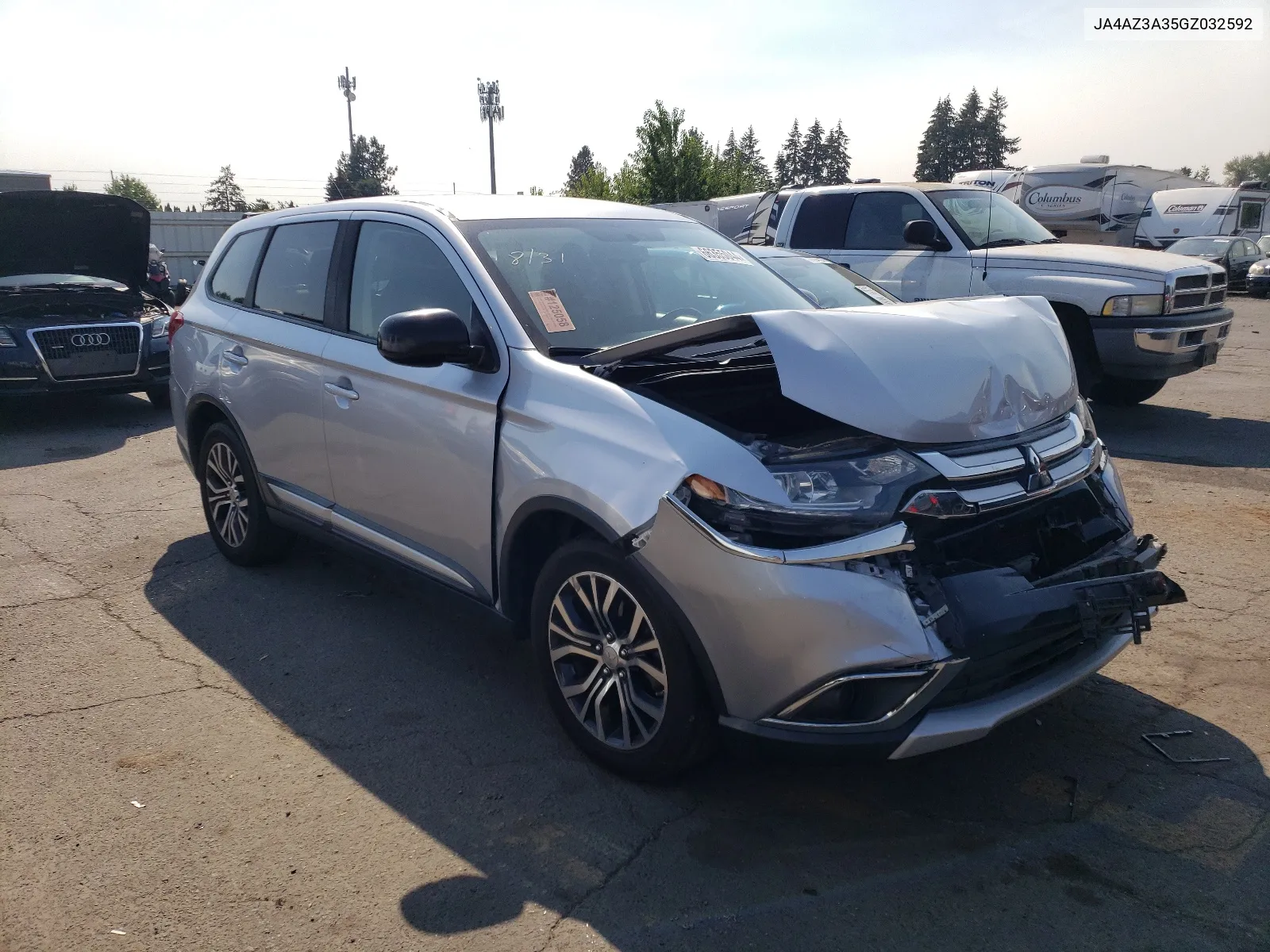 2016 Mitsubishi Outlander Se VIN: JA4AZ3A35GZ032592 Lot: 66355044