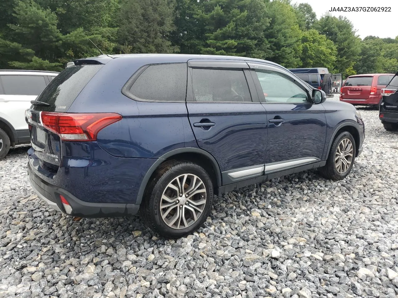 2016 Mitsubishi Outlander Se VIN: JA4AZ3A37GZ062922 Lot: 66371084