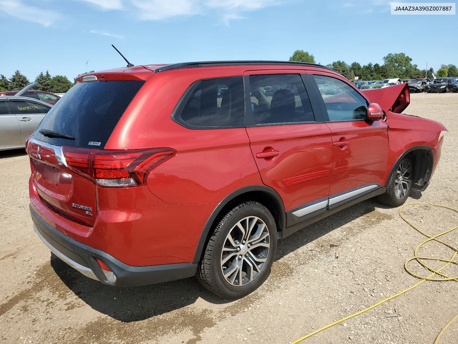 2016 Mitsubishi Outlander Se VIN: JA4AZ3A39GZ007887 Lot: 66498324