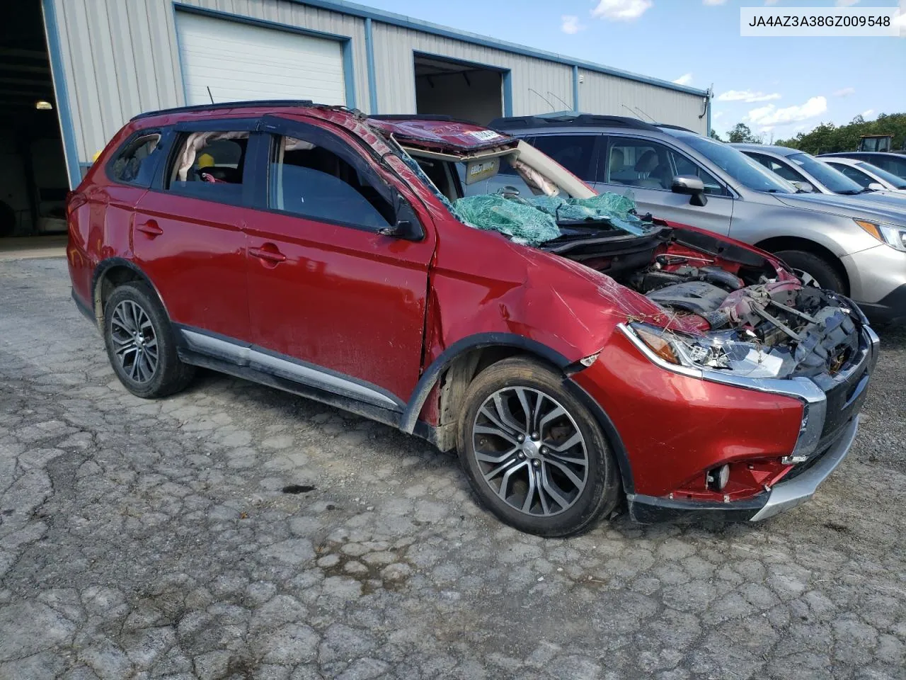 2016 Mitsubishi Outlander Se VIN: JA4AZ3A38GZ009548 Lot: 67881484