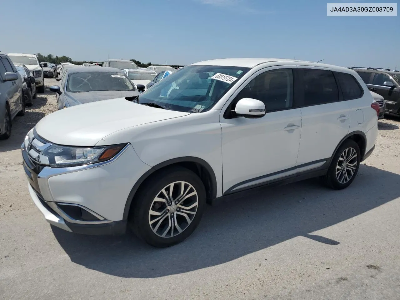 2016 Mitsubishi Outlander Se VIN: JA4AD3A30GZ003709 Lot: 68019734