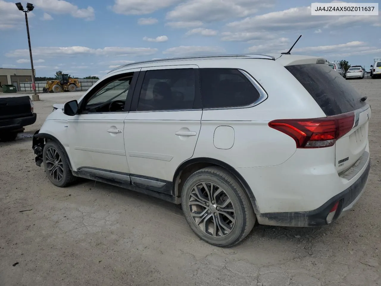 2016 Mitsubishi Outlander Gt VIN: JA4JZ4AX5GZ011637 Lot: 68213044