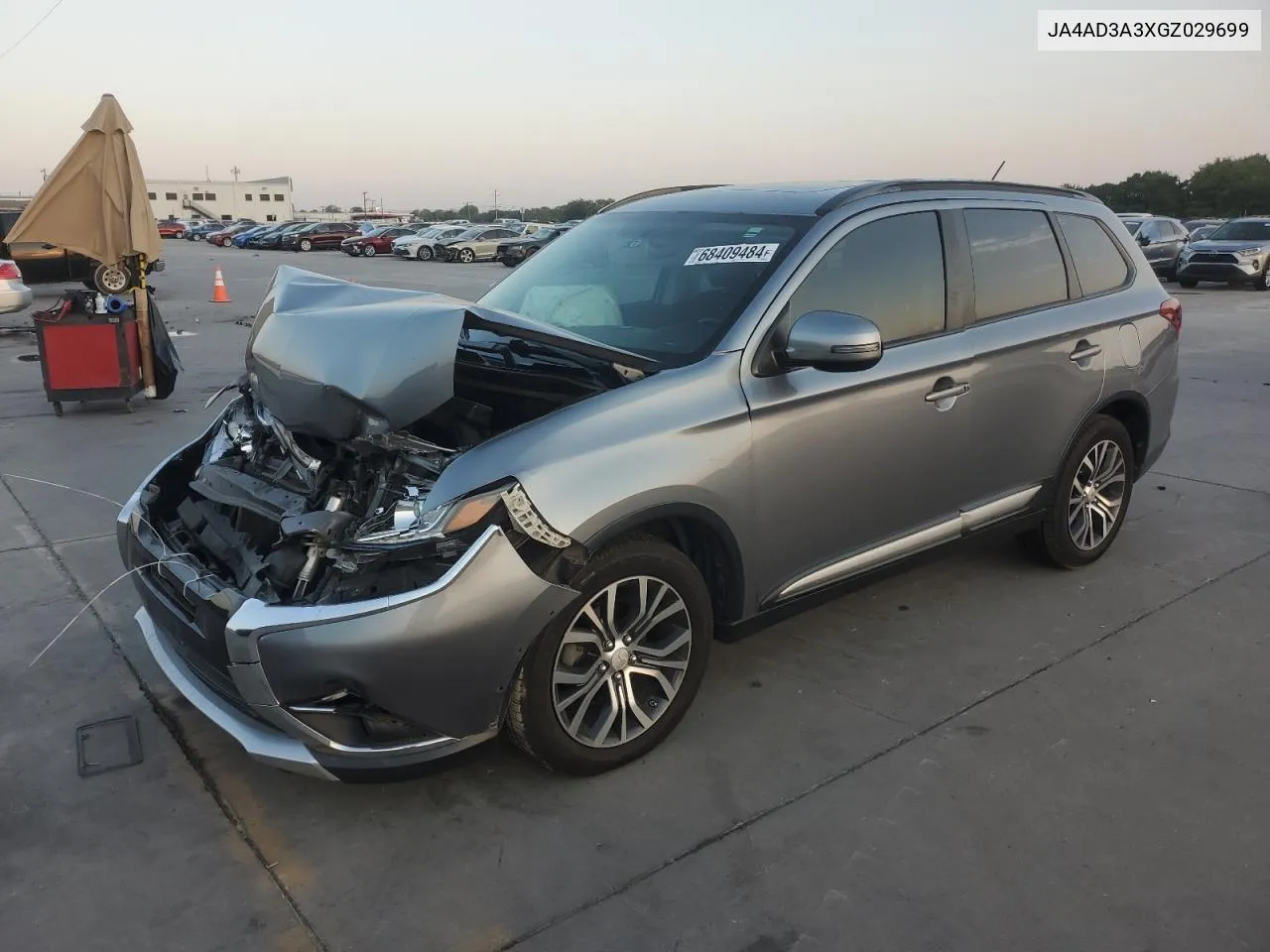 2016 Mitsubishi Outlander Se VIN: JA4AD3A3XGZ029699 Lot: 68409484