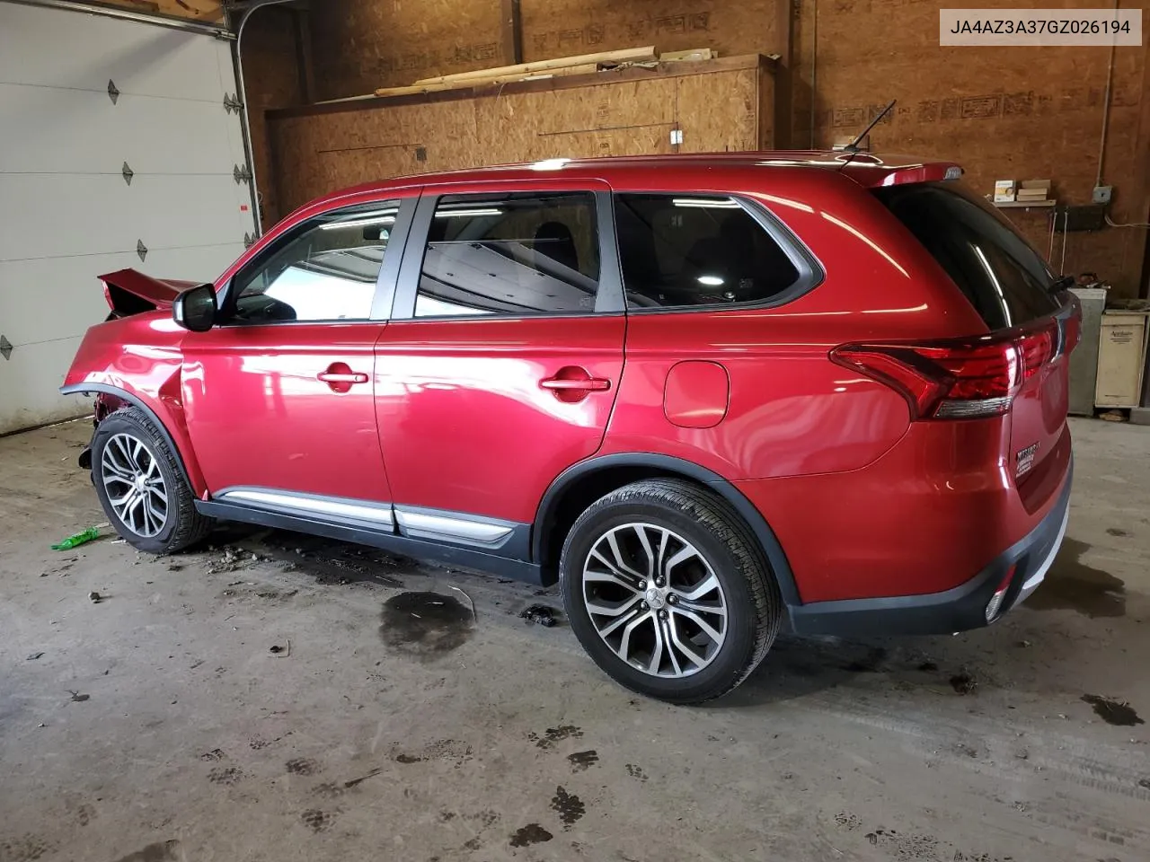 2016 Mitsubishi Outlander Se VIN: JA4AZ3A37GZ026194 Lot: 68465024