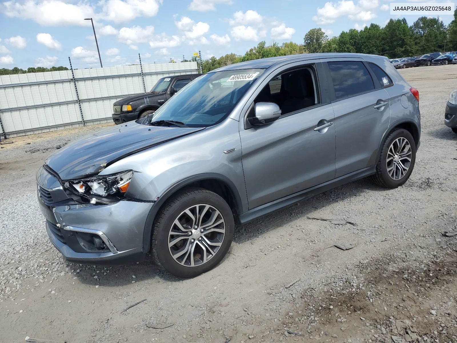 2016 Mitsubishi Outlander Sport Es VIN: JA4AP3AU6GZ025648 Lot: 68905534