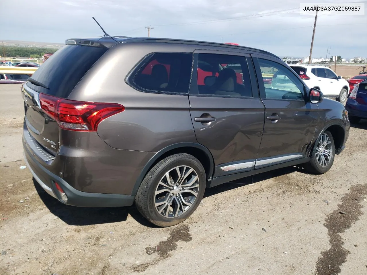 2016 Mitsubishi Outlander Se VIN: JA4AD3A37GZ059887 Lot: 68953124