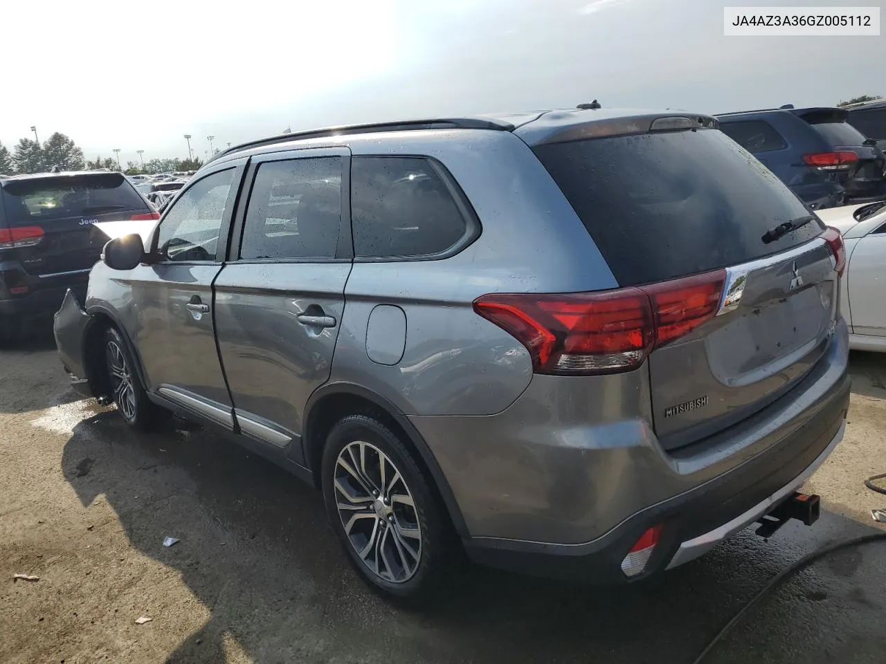 2016 Mitsubishi Outlander Se VIN: JA4AZ3A36GZ005112 Lot: 69224654