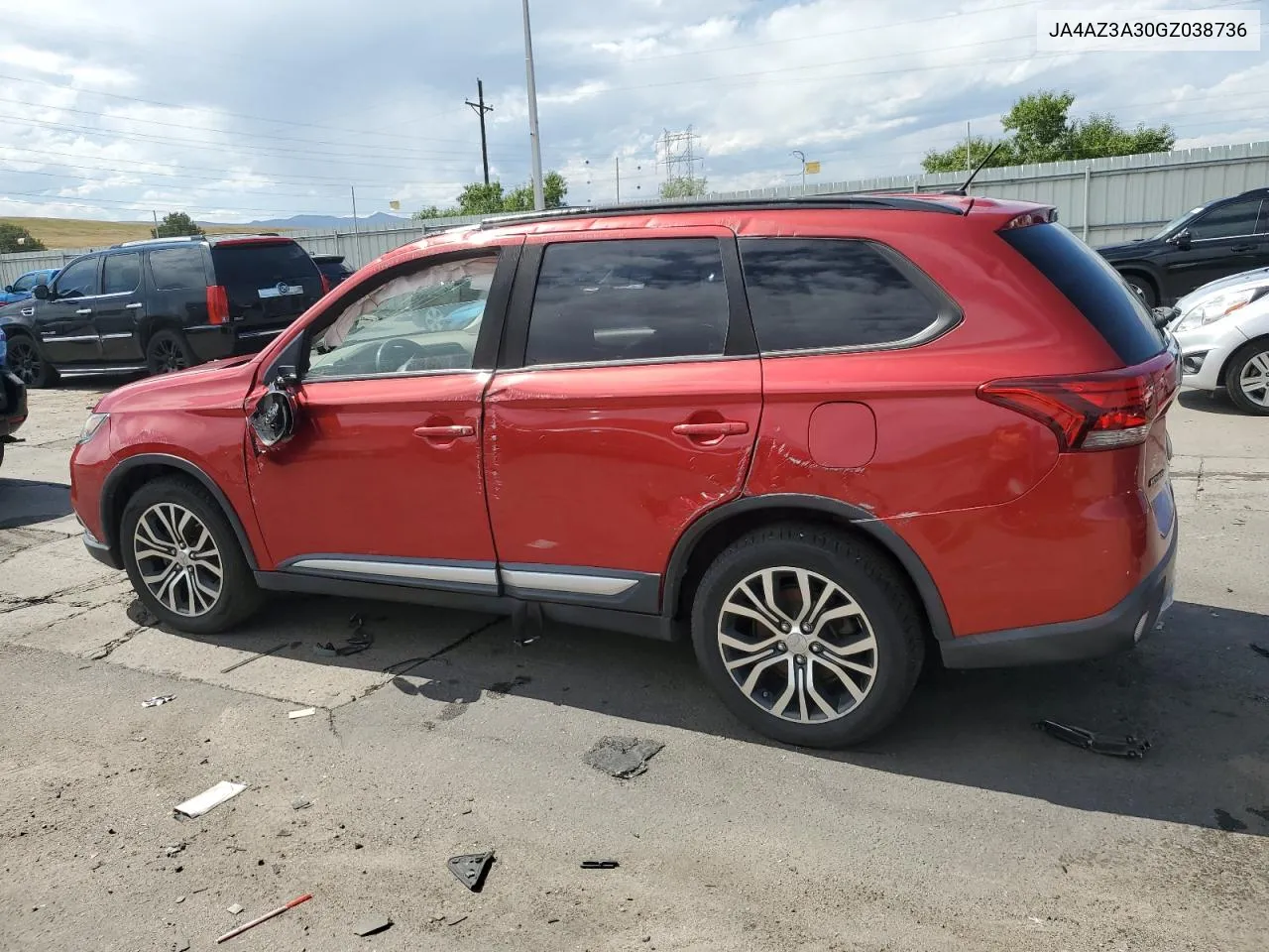 2016 Mitsubishi Outlander Se VIN: JA4AZ3A30GZ038736 Lot: 69326054